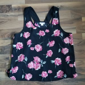 Xhilaration Floral Tank Top Blouse Medium